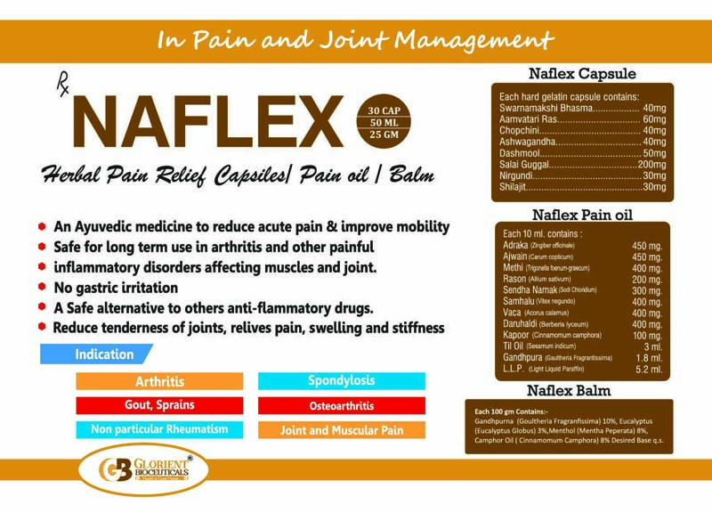 Herbal Pian Relief Oil & Capsules Visual AID - Glorient Bioceuticals