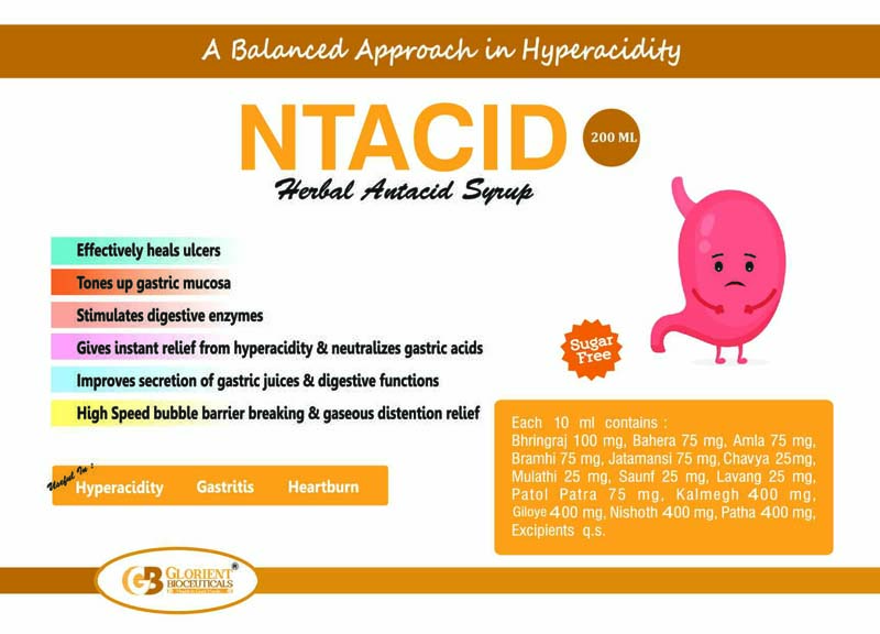 Herbal Antacid Syrup Visual AID - Glorient Bioceuticals
