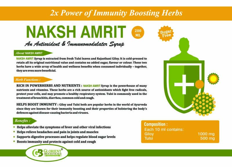 Herbal Immunity Booster Syrup Visual AID - Glorient Bioceuticals