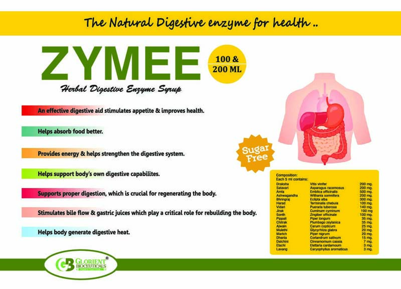 Herbal Digestive Enzyme Syrup Visual AID - Glorient Bioceuticals