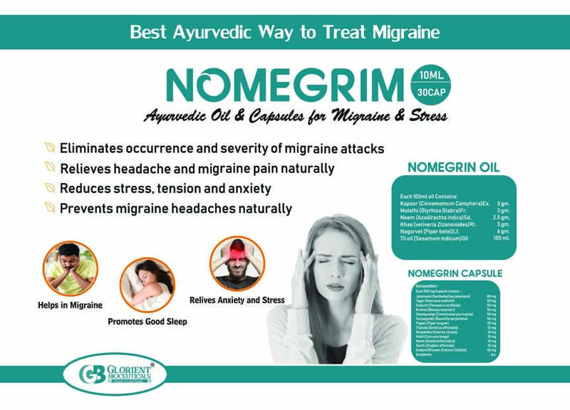 Nome Grim Migrane Capsules Visual AID - Glorient Bioceuticals
