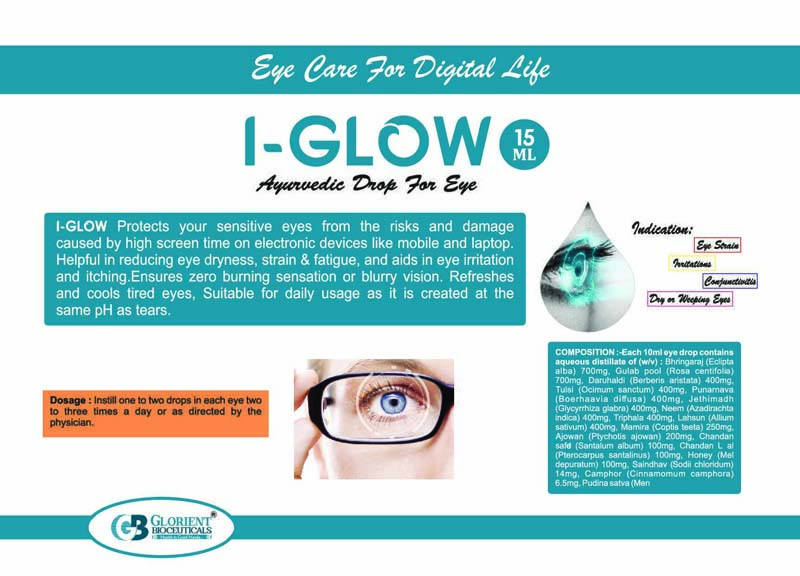 I Glow Ayurvedic Eye Drop Visual AID - Glorient Bioceuticals