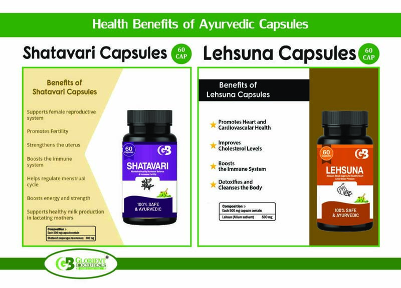 Shatavari Capsules Visual AID - Glorient Bioceuticals