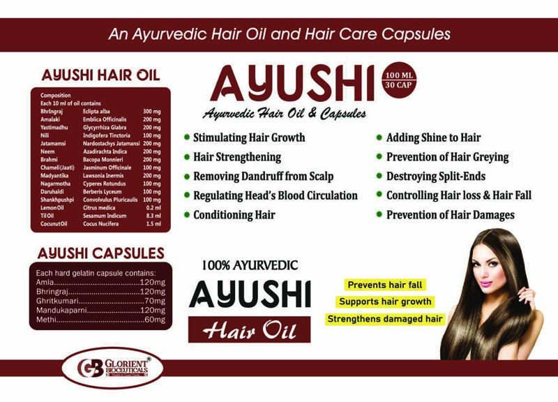 Ayushi Hair Oil Visual AID - Glorient Bioceuticals